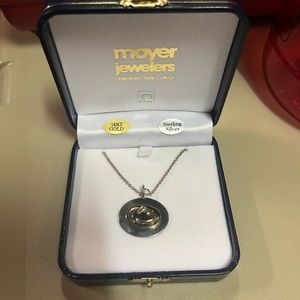 Penn State Gold and Silver Nittany Lion Necklace